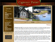 Tablet Screenshot of cypresspointhoa.com
